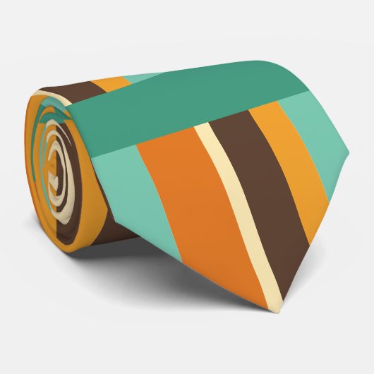 Curvy Streifen Krawatte (Gerollt)