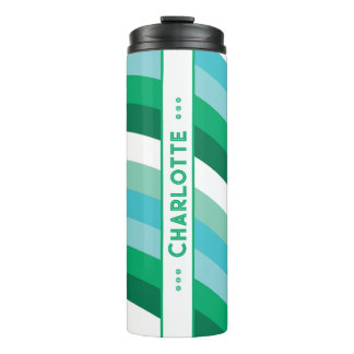 Curvy Strip in grüner Personalisierter Wärmeleiter Thermosbecher