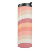 Curvy Strip in Sunset Earth Personalisiert Thermosbecher (Nach links gedreht)