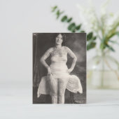 Curvy Tattooed Lady Postkarte (Stehend Vorderseite)