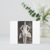 Curvy Tattooed Lady Postkarte (Stehend Vorderseite)