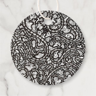 Curvy Twisty Cartoon Weird Faces Design Geschenkanhänger