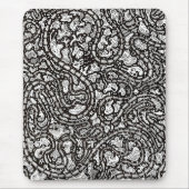 Curvy Twisty Cartoon Weird Faces Design Mousepad (Vorne)