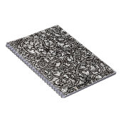 Curvy Twisty Cartoon Weird Faces Design Notizblock (Rechte Seite)