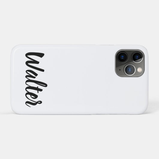 Curvy Walter Name, Case-Mate iPhone Hülle (Rückseite (Horizontal))