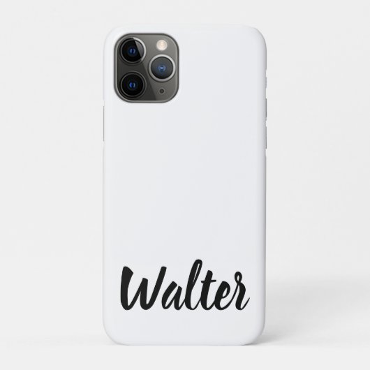 Curvy Walter Name, Case-Mate iPhone Hülle (Rückseite)