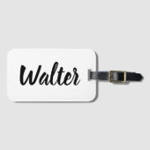 Curvy Walter Name, Gepäckanhänger (Vorderseite (Horizontal))