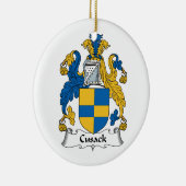 Cusack Familienwappen Keramikornament (Rechts)