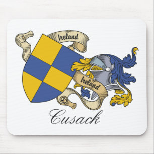 Cusack Familienwappen Mousepad