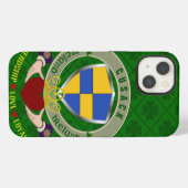 Cusack Irischer Schild & Claddagh Personalisiert iPhone Hülle (Rückseite (Horizontal))