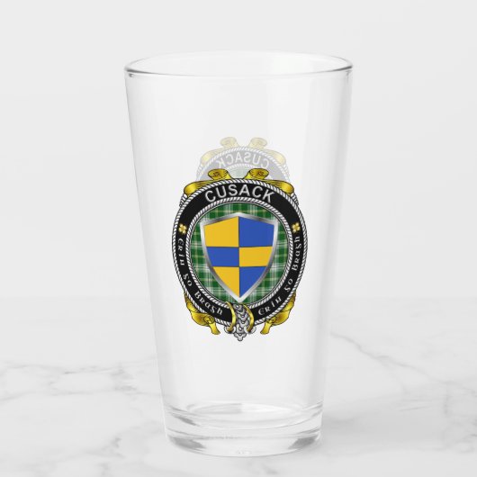 Cusack Irish Shield Bierglas Glas (Rückseite)