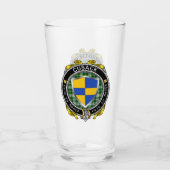 Cusack Irish Shield Bierglas Glas (Vorderseite)