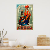 Cusco Art Peru Travel Poster Print (Küche)