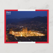 Cusco bei Nacht - Peru Postkarte (Vorderseite)