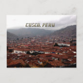 Cusco City Skyline Peru Postkarte (Vorderseite)