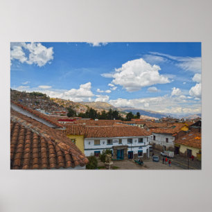 Cusco, Peru, Dächer Poster