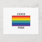 Cusco, Peru-Flagge Postkarte (Vorderseite)