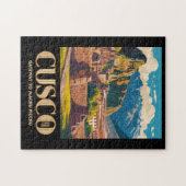 Cusco Peru Illustration Reise Kunst Vintage Puzzle (Horizontal)