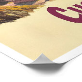 Cusco Peru Kunstvoll wandern im Vintage Poster (Ecke)