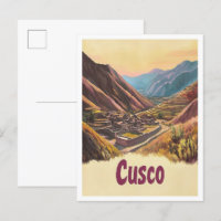Cusco Peru Kunstvoll wandern im Vintage