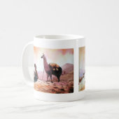 Cusco Peru Lama-Bild Kaffeetasse (Vorderseite Links)