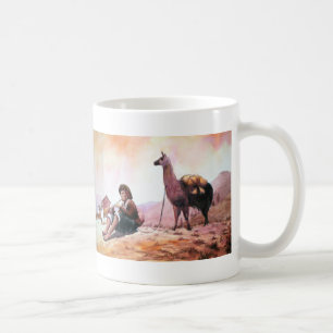 Cusco Peru Lama-Bild Kaffeetasse