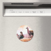 Cusco Peru Llama Picture Magnet (In Situ (Geschirrspüler))