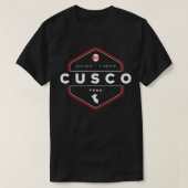 Cusco Peru Map Flag Graphic  T-Shirt (Design vorne)