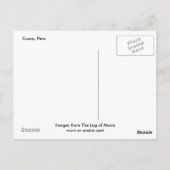 Cusco, Peru, Mutter und Kind Postkarte (Rückseite)