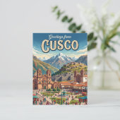 Cusco Peru Postkarte (Stehend Vorderseite)