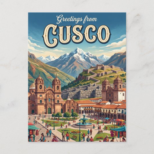 Cusco Peru Postkarte (Vorderseite)