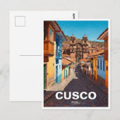 Cusco Peru Reise Postkarte (Vorne/Hinten)