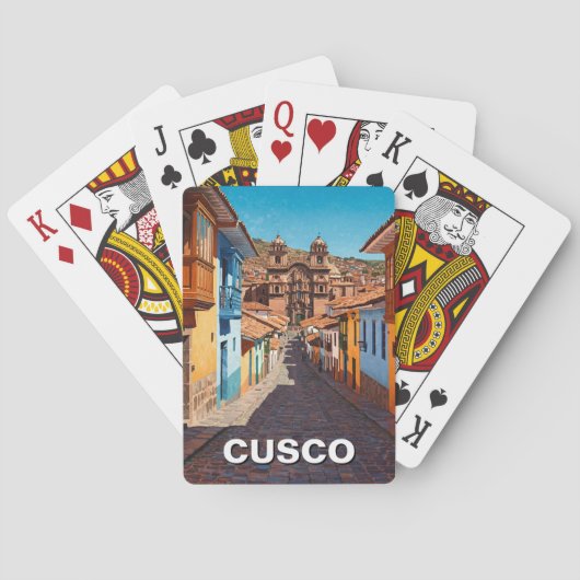 Cusco Peru Reise Spielkarten (Rückseite)