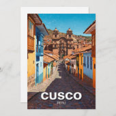 Cusco Peru Travel Feiertagskarte (Vorne/Hinten)