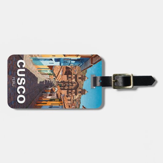 Cusco Peru Travel Gepäckanhänger (Vorderseite horizontal)