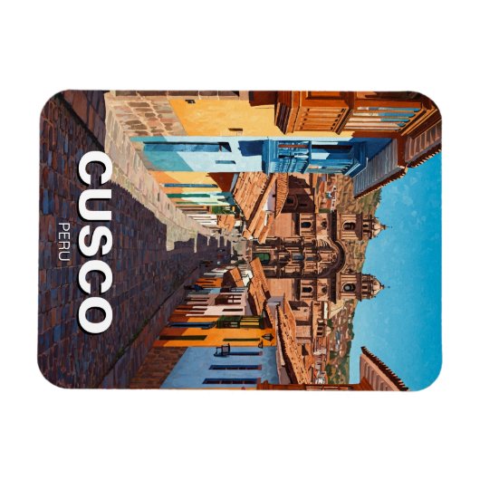 Cusco Peru Travel Magnet (Horizontal)