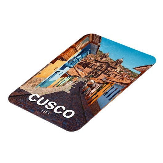 Cusco Peru Travel Magnet (Linke Seite)