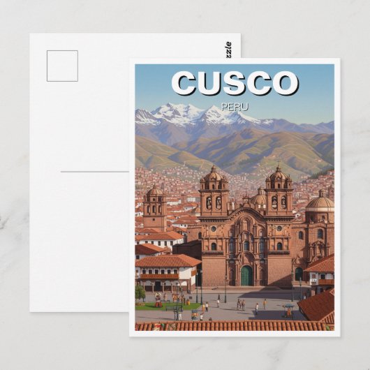 Cusco Peru Travel Postkarte (Vorne/Hinten)