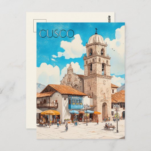Cusco Peru Travel Postkarte (Vorne/Hinten)