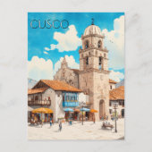 Cusco Peru Travel Postkarte (Vorderseite)