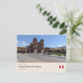 Cusco Plaza de Armas Postkarte (Stehend Vorderseite)