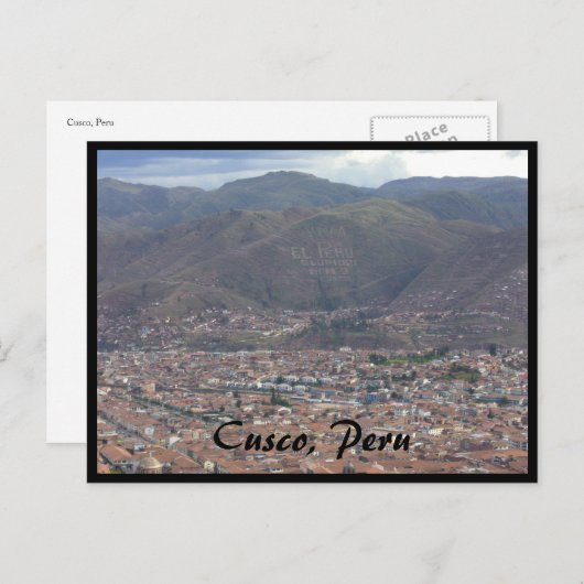 Cusco Postkarte (Vorne/Hinten)
