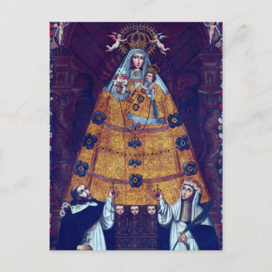 Cusco School Our Lady of the Rosary Postkarte (Vorderseite)