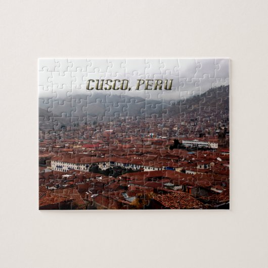 Cusco Stadt-Skyline Peru Puzzle (Horizontal)