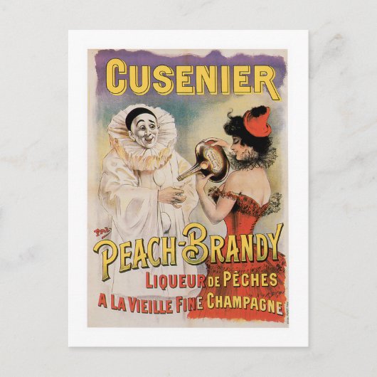 Cusenier Vintag Wine und Kunst Postkarte (Vorderseite)