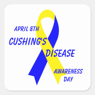 Cushing Disease Awareness Ribbon von Janz Quadratischer Aufkleber
