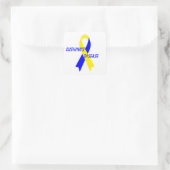 Cushing Disease Awareness Ribbon von Janz Quadratischer Aufkleber (Tasche)