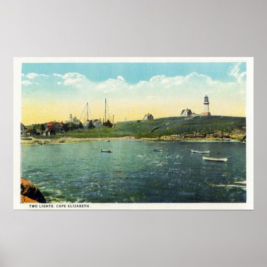 Cushing Island View of White Head Poster (Vorne)