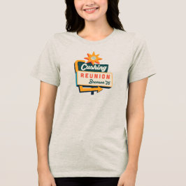 Cushing Reunion Roadside Sign - Dunkel Tri-Blend Shirt