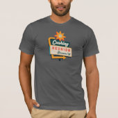 Cushing Roadside Schild - Dunkel T-Shirt (Vorderseite)